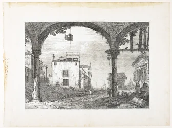 La Portique à la Lanterne, Platte aus Vedute, altre presse da i loughi, altre ideate, 1740-1745